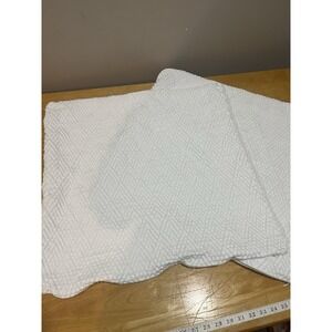 Piu Belle Euro Sham Set Of 2 23" Oversize Texture White Pillow Cover